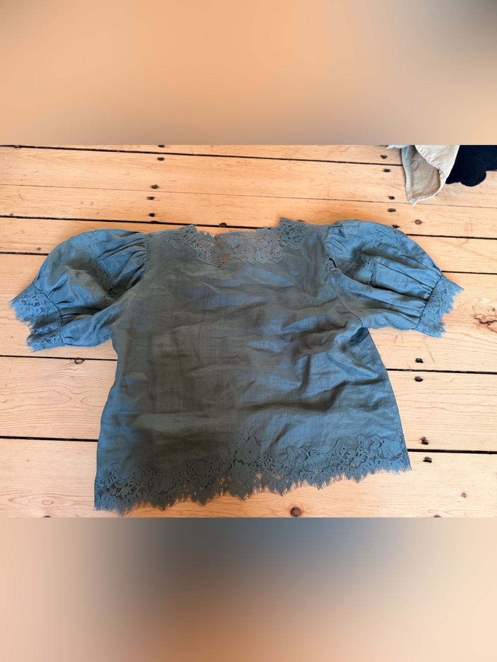 Doen Lace-Trim in Teal - Like New - Picture 2 of 3